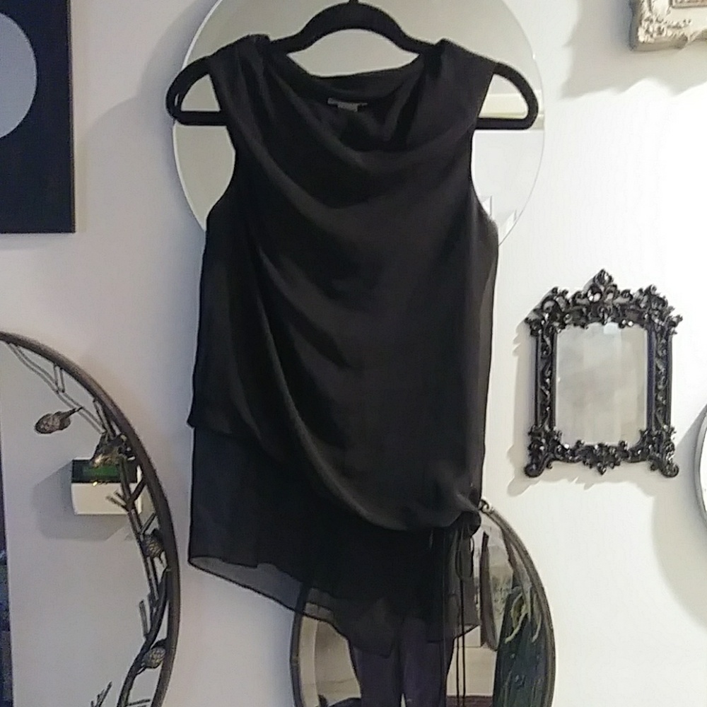 Helmut Lang Chiffon Sleeveless Blouse
